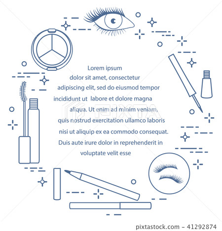 Eye makeup Decorative cosmetics. Eye makeup Decorative cosmetics. 41292874
