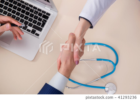 Man signing medical insurance contract Man signing medical insurance contract 41293236
