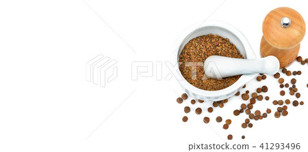 Kitchen equipment for grinding spices isolated 41293496