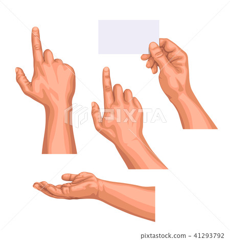 hand set on white hand set on white 41293792