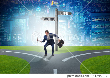 Work life or home balance business concept Work life or home balance business concept 41295107