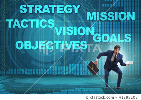 Businessman confused with strategic objectives Businessman confused with strategic objectives 41295108