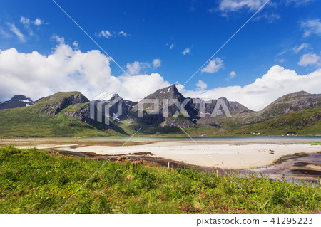 Lofoten islands landscape with mountains. Norway. 41295223