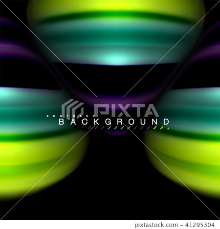 Fluid mixing colors vector wave abstract background design. Colorful mesh waves 41295304