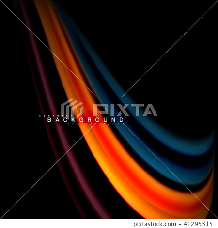 Fluid mixing colors vector wave abstract background design. Colorful mesh waves Fluid mixing colors vector wave abstract background design. Colorful mesh waves 41295315