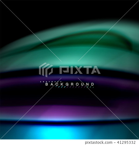 Fluid mixing colors vector wave abstract background design. Colorful mesh waves 41295332
