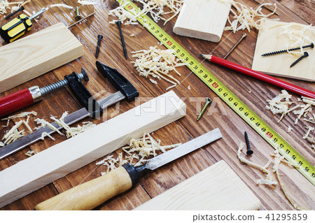 working tool carpenter ruler, chisel, pencil, working tool carpenter ruler, chisel, pencil, 41295859