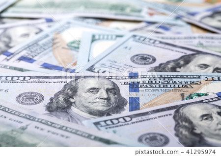 Dollar banknotes background 41295974