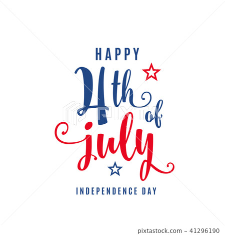 4th of July celebration holiday banner. USA Independence Day poster for greeting, sale concept 4th of July celebration holiday banner. USA Independence Day poster for greeting, sale concept 41296190