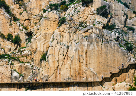 Caminito Del Rey cliffs in Andalusia, Spain 41297995
