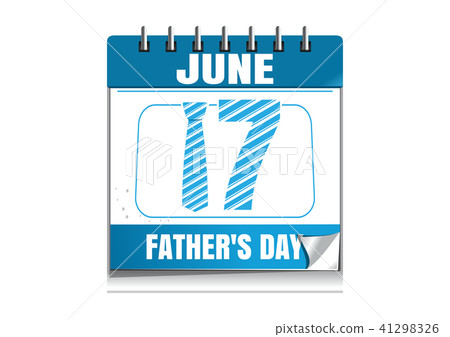 Conceptual calendar for Fathers Day 2018 41298326