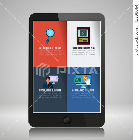 Infographic elements on smartphone 41299064