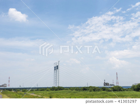 多摩河政府大橋（東京市稻城市府中市） 41303297