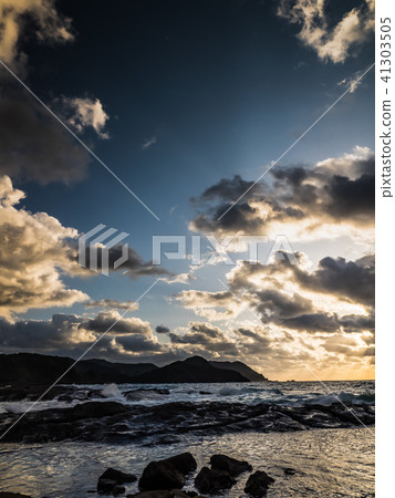 Sanya Geopark Design Sunset from the Nekozaki Peninsula Takeo Coast 41303505