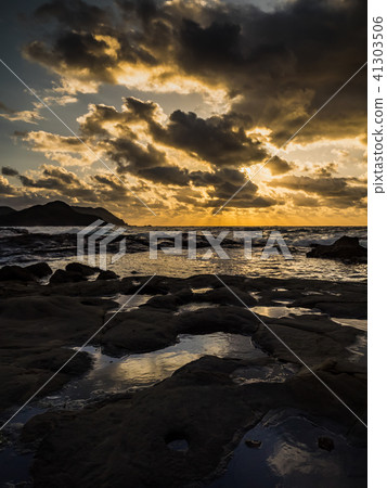 Sanya Geopark Design Sunset from the Nekozaki Peninsula Takeo Coast 41303506