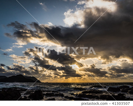 Sanya Geopark Design Sunset from the Nekozaki Peninsula Takeo Coast 41303507