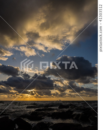 Sanya Geopark Design Sunset from the Nekozaki Peninsula Takeo Coast 41303512