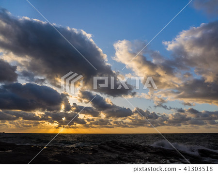 Sanya Geopark Design Sunset from the Nekozaki Peninsula Takeo Coast 41303518