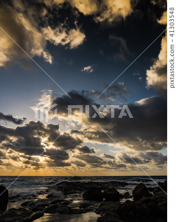 Sanya Geopark Design Sunset from the Nekozaki Peninsula Takeo Coast 41303548