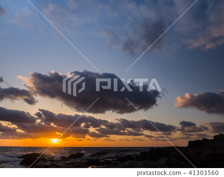 Sanya Geopark Design Sunset from the Nekozaki Peninsula Takeo Coast 41303560