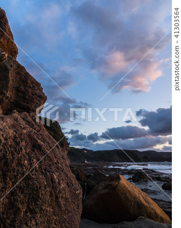 Sanya Geopark Design Sunset from the Nekozaki Peninsula Takeo Coast 41303564