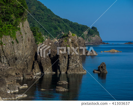 Sanpe geopark designation Takeno-cho of Iwaoka rock Sanpe geopark designation Takeno-cho of Iwaoka rock 41303637