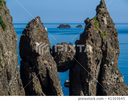 Sanpe geopark designation Takeno-cho of Iwaoka rock Sanpe geopark designation Takeno-cho of Iwaoka rock 41303645