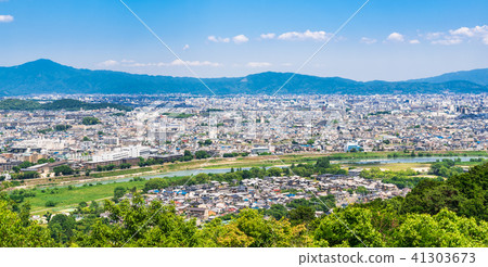 從嵐山觀看京都和東山的街道 41303673