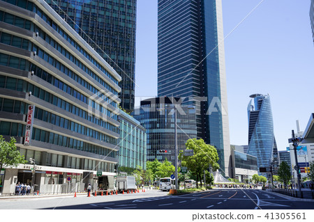 Nagoya-shi Nakamura-ku Name Station name Stationary school city landscape View from the front of JP Tower towards Midland Square 41305561