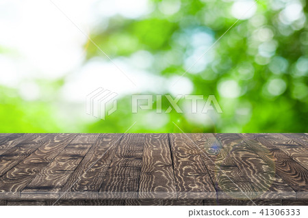 Rustic wooden table vintage style in perspective Rustic wooden table vintage style in perspective 41306333