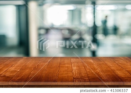 Rustic wooden table vintage style in perspective Rustic wooden table vintage style in perspective 41306337