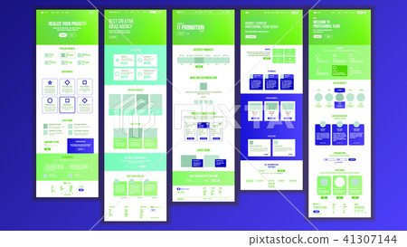 Web Page Design Vector. Website Business Style.... - Stock Illustration ...