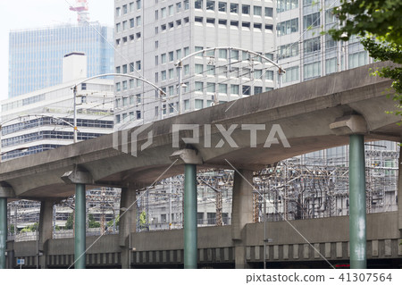 Train, train, train, railroad, railroad track, railroad track, railroad track, Tokyo station, Tokyo, Japan 41307564
