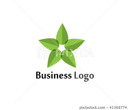 Star leaf green nature logo and symbol template - Stock Illustration ...
