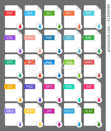 file extension - set color icon. 41309489