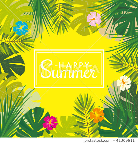Tropical background illustration 41309611