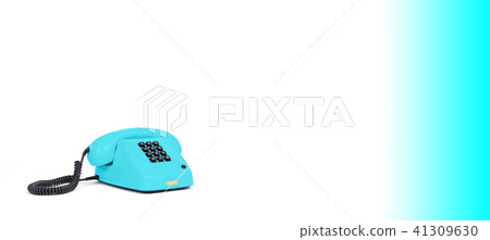 Vintage telephone - Blue 41309630
