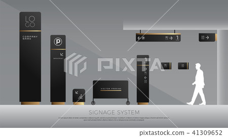 exterior and interior signage corporate identity 41309652