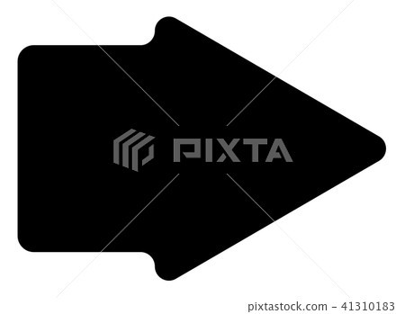 arrow icon in trendy flat style on white. - Stock Illustration ...
