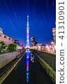 天空樹和滿天星斗的天空 41310901