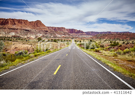 Scenic road in the Capitol Reef National Park, USA Scenic road in the Capitol Reef National Park, USA 41311642
