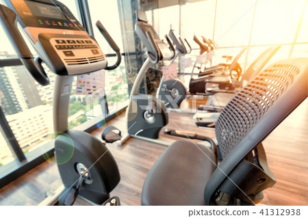Fitness room with fitness machine Fitness room with fitness machine 41312938