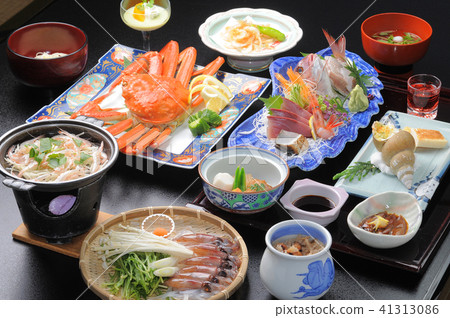 Meals of Japanese-style meal of hot-spring inn Meals of Japanese-style meal of hot-spring inn 41313086