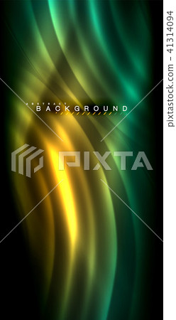 Neon glowing wave, magic energy and light motion background Neon glowing wave, magic energy and light motion background 41314094