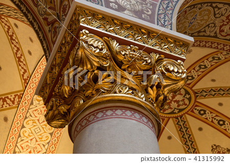 Budapest, Hungary - March 27, 2018: Interior of renovated Roman Hall in Museum of Fine Arts 41315992