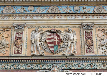 Plaster detail of Palace of Arts Kunsthalle Budapest in Budapest eclectic-neoclassical style 41316040