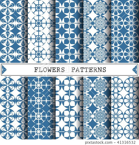 flower vector pattern,pattern fills, web page - Stock Illustration ...