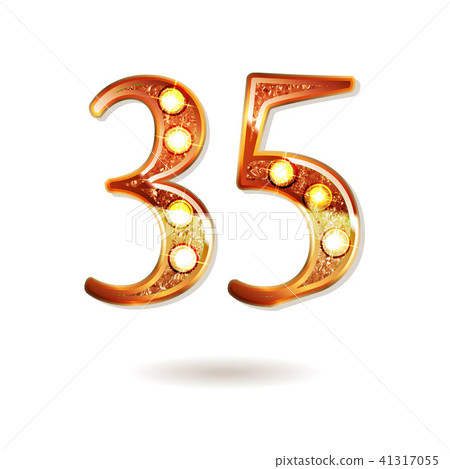 35 years gold anniversary celebration logo 41317055