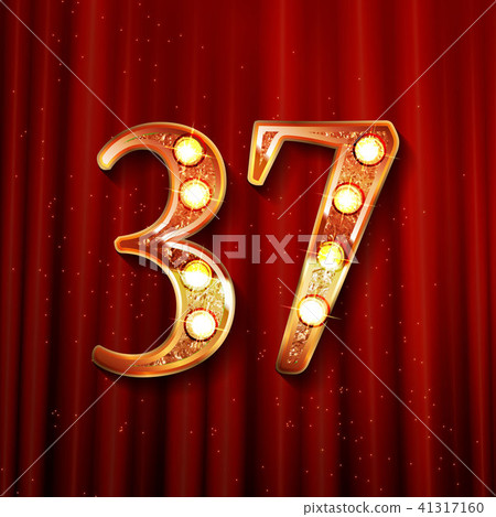 37 anniversary elegance gold logo. 41317160