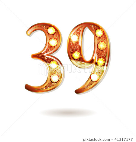 39 years anniversary celebration logotype 41317177